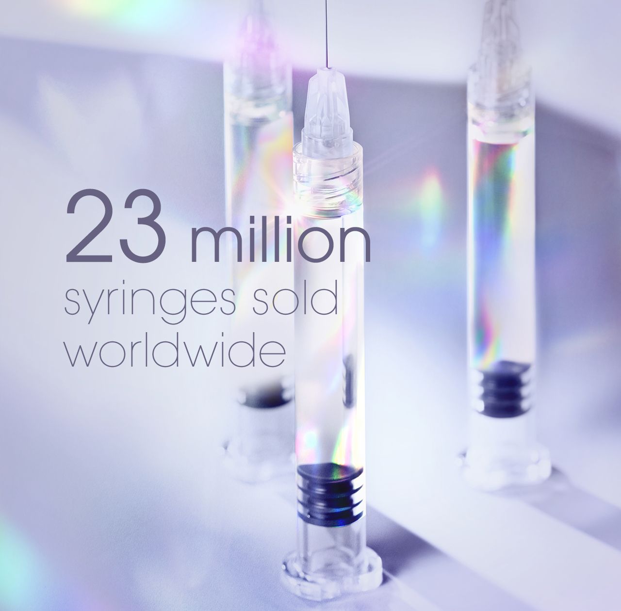 Teoxane - 23 million syringes sold worldwide.