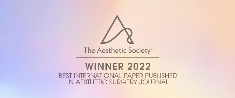 Teoxane scientific publication on the ATP approach for midface rejuvenation won “Best International Paper published in Aesthetic Surgery Journal” award